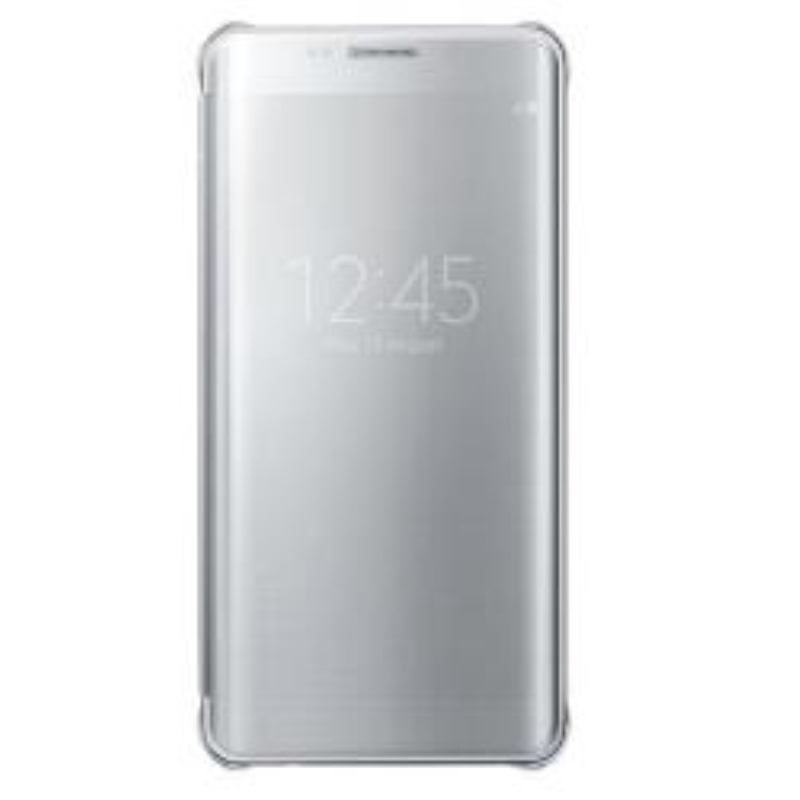 SAMSUNG Custodia cover a libro per Samsung Galaxy S6 Edge originale Clear View silver